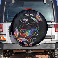 Fight Cancer In All Colors Spare Tire Cover Whimsical Butterflies - Wonder Print Shop