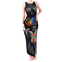 Fight Cancer In All Colors Tank Maxi Dress Whimsical Butterflies - Wonder Print Shop