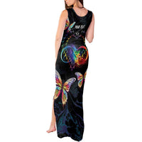 Fight Cancer In All Colors Tank Maxi Dress Whimsical Butterflies - Wonder Print Shop