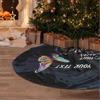 Fight Cancer In All Colors Tree Skirt Whimsical Butterflies - Wonder Print Shop