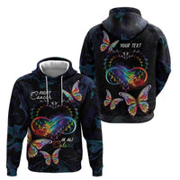 Fight Cancer In All Colors Zip Hoodie Whimsical Butterflies - Wonder Print Shop