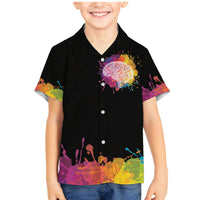 Autism Wired Differently Colors Splash Family Matching Mermaid Dress and Hawaiian Shirt LT7 - Wonder Print Shop
