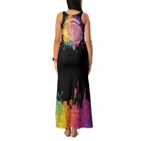 Autism Wired Differently Colors Splash Family Matching Tank Maxi Dress and Hawaiian Shirt - Wonder Print Shop