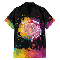 Autism Wired Differently Colors Splash Hawaiian Shirt - Wonder Print Shop