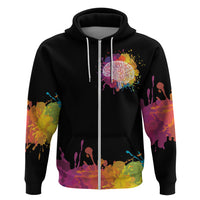 Autism Wired Differently Colors Splash Hoodie - Wonder Print Shop