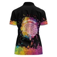 Autism Wired Differently Colors Splash Women Polo Shirt - Wonder Print Shop