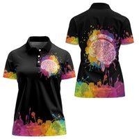 Autism Wired Differently Colors Splash Women Polo Shirt - Wonder Print Shop