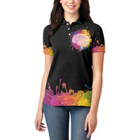 Autism Wired Differently Colors Splash Women Polo Shirt - Wonder Print Shop