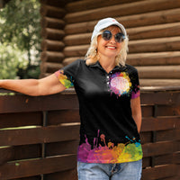 Autism Wired Differently Colors Splash Women Polo Shirt - Wonder Print Shop
