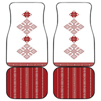 Latvia Jani Midsummer Car Mats Red White Latvijas Auseklis