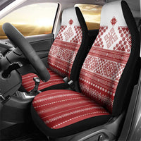 Latvia Jani Midsummer Car Seat Cover Red White Latvijas Auseklis