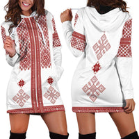 Latvia Jani Midsummer Hoodie Dress Red White Latvijas Auseklis