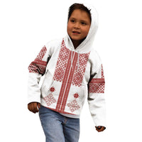 Latvia Jani Midsummer Kid Hoodie Red White Latvijas Auseklis