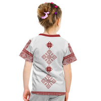 Latvia Jani Midsummer Kid T Shirt Red White Latvijas Auseklis