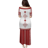 Latvia Jani Midsummer Puletasi Red White Latvijas Auseklis