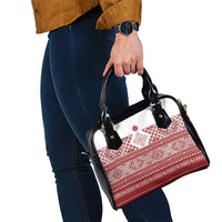 Latvia Jani Midsummer Shoulder Handbag Red White Latvijas Auseklis