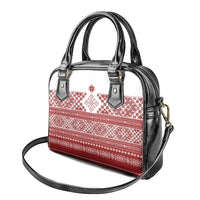 Latvia Jani Midsummer Shoulder Handbag Red White Latvijas Auseklis
