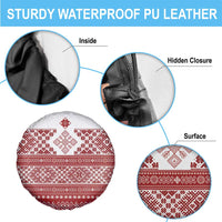 Latvia Jani Midsummer Spare Tire Cover Red White Latvijas Auseklis