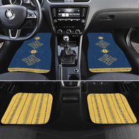 Latvia Jani Midsummer Car Mats Blue Gold Latvijas Auseklis