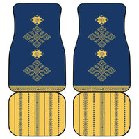 Latvia Jani Midsummer Car Mats Blue Gold Latvijas Auseklis