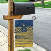 Latvia Jani Midsummer Garden Flag Blue Gold Latvijas Auseklis