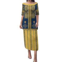 Latvia Jani Midsummer Puletasi Blue Gold Latvijas Auseklis