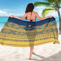 Latvia Jani Midsummer Sarong Blue Gold Latvijas Auseklis