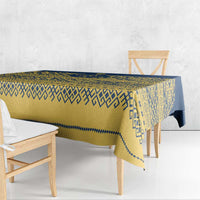 Latvia Jani Midsummer Tablecloth Blue Gold Latvijas Auseklis