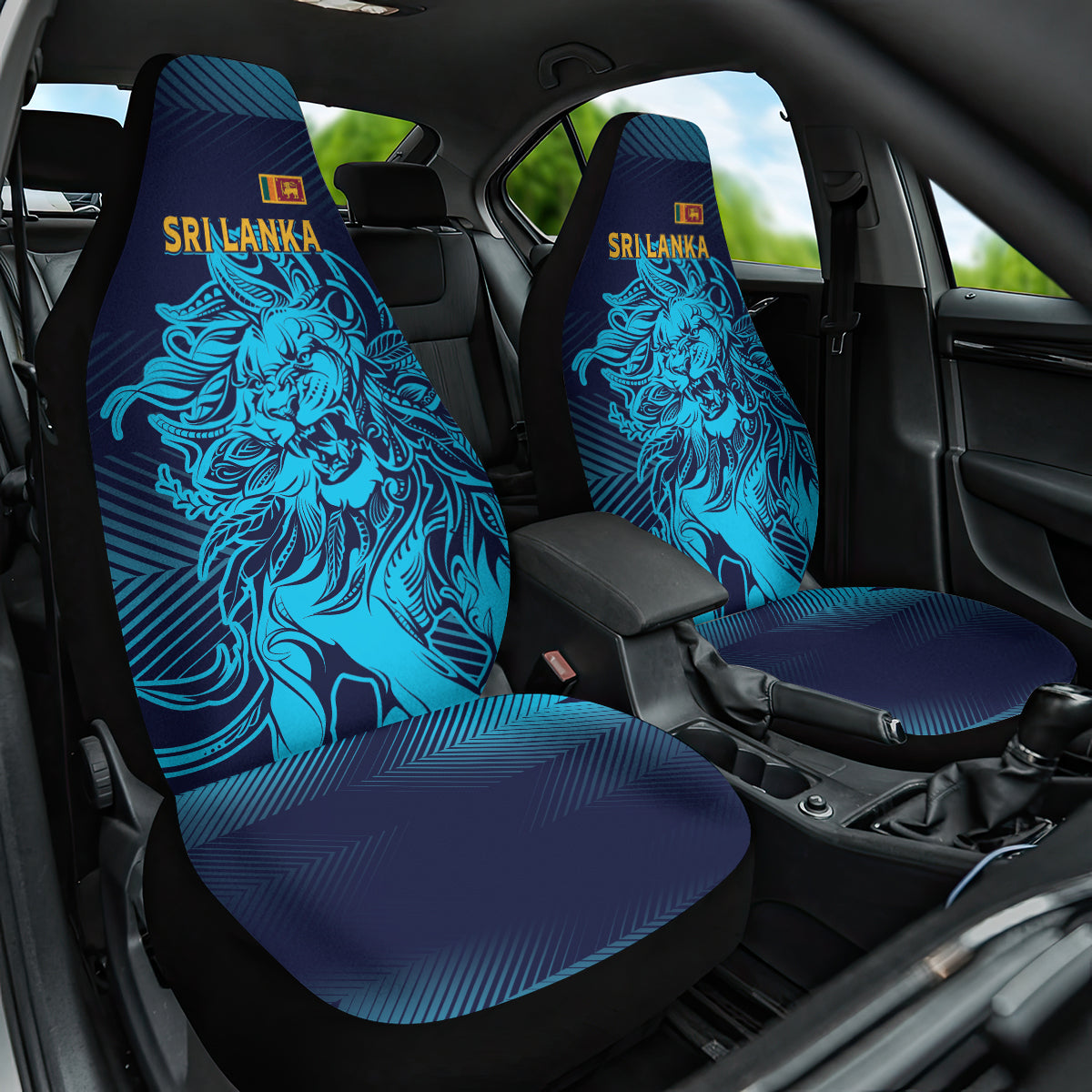 Sri Lanka Cricket Lion World Cup 2024 Car Seat Cover Gradient Inspiration