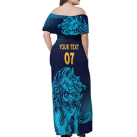 Sri Lanka Cricket Lion World Cup 2024 Off Shoulder Maxi Dress Gradient Inspiration - Wonder Print Shop