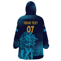 Sri Lanka Cricket Lion World Cup 2024 Wearable Blanket Hoodie Gradient Inspiration - Wonder Print Shop