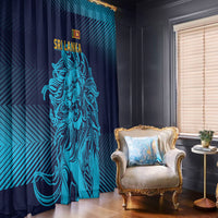 Sri Lanka Cricket Lion World Cup 2024 Window Curtain Gradient Inspiration - Wonder Print Shop