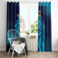 Sri Lanka Cricket Lion World Cup 2024 Window Curtain Gradient Inspiration - Wonder Print Shop