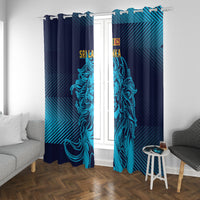 Sri Lanka Cricket Lion World Cup 2024 Window Curtain Gradient Inspiration - Wonder Print Shop