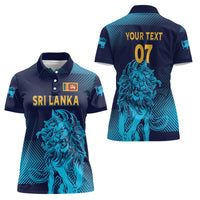 Sri Lanka Cricket Lion World Cup 2024 Women Polo Shirt Gradient Inspiration - Wonder Print Shop
