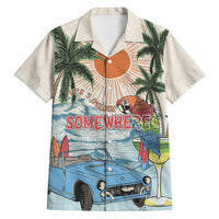 Summer Holiday It's 5 o'clock Somewhere Vintage Hawaii Hawaiian Shirt