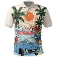 Summer Holiday It's 5 o'clock Somewhere Vintage Hawaii Polo Shirt