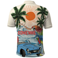 Summer Holiday It's 5 o'clock Somewhere Vintage Hawaii Polo Shirt