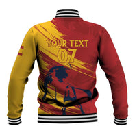 Spain La Furia Roja Custom Baseball Jacket 2024 Tetracampeon Espana LT7 - Wonder Print Shop