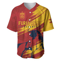 Spain La Furia Roja Custom Baseball Jersey 2024 Tetracampeon Espana LT7 - Wonder Print Shop