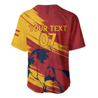 Spain La Furia Roja Custom Baseball Jersey 2024 Tetracampeon Espana LT7 - Wonder Print Shop