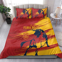 Spain La Furia Roja Bedding Set 2024 Tetracampeon Espana LT7 - Wonder Print Shop