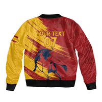 Spain La Furia Roja Custom Bomber Jacket 2024 Tetracampeon Espana LT7 - Wonder Print Shop