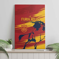 Spain La Furia Roja Canvas Wall Art 2024 Tetracampeon Espana LT7 - Wonder Print Shop