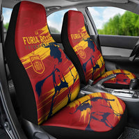 Spain La Furia Roja Car Seat Cover 2024 Tetracampeon Espana LT7 - Wonder Print Shop