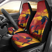 Spain La Furia Roja Car Seat Cover 2024 Tetracampeon Espana LT7 - Wonder Print Shop
