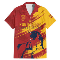 Spain La Furia Roja Custom Family Matching Mermaid Dress and Hawaiian Shirt 2024 Tetracampeon Espana LT7 - Wonder Print Shop