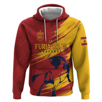 Spain La Furia Roja Custom Hoodie 2024 Tetracampeon Espana - Wonder Print Shop