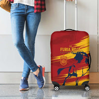 Spain La Furia Roja Luggage Cover 2024 Tetracampeon Espana - Wonder Print Shop