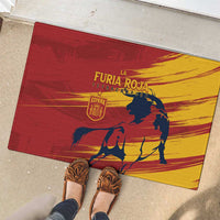 Spain La Furia Roja Rubber Doormat 2024 Tetracampeon Espana - Wonder Print Shop